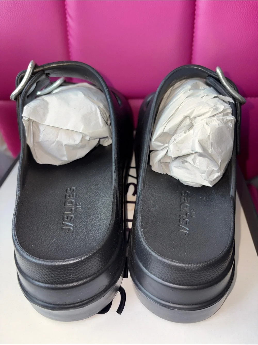 J Slides Black Simply Eva Slides Size 9